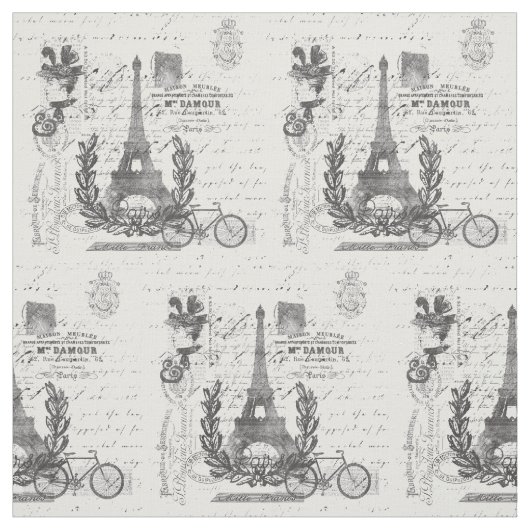 Paris Chic Script Stof (Swatch)