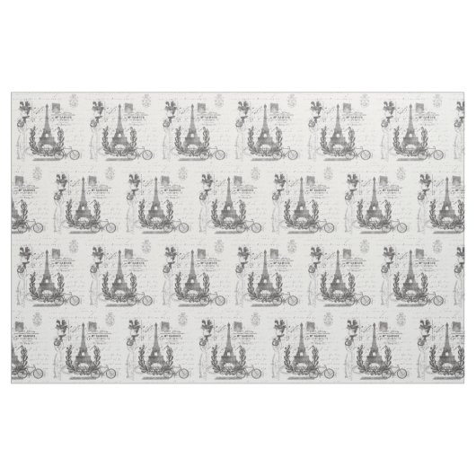 Paris Chic Script Stof (Fat Quarter)