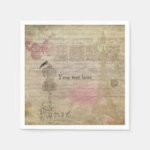  Paris Chic verjaardagsfeestje bruiloft servetten (Voorkant)