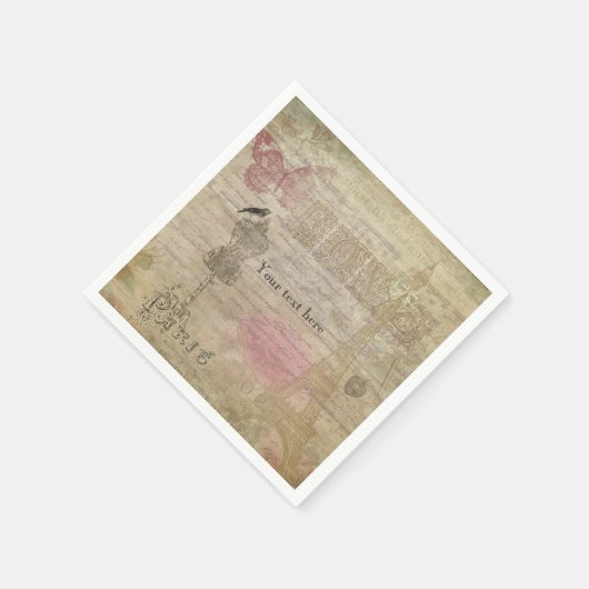  Paris Chic verjaardagsfeestje bruiloft servetten (Hoek)