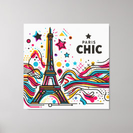 Paris Chic Vibes #2 Canvas Afdruk