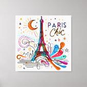 Paris Chic Vibes #3 Canvas Afdruk (Voorkant)
