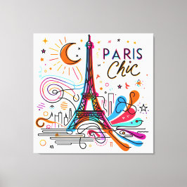 Paris Chic Vibes #3 Canvas Afdruk