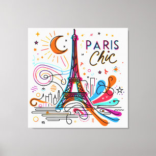 Paris Chic Vibes #3 Canvas Afdruk