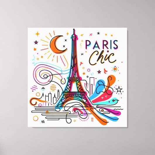Paris Chic Vibes #3 Canvas Afdruk (Voorkant)