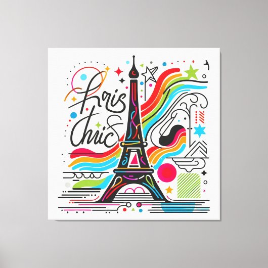 Paris Chic Vibes #4 Canvas Afdruk (Voorkant)