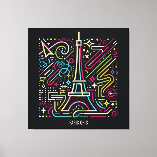 Paris Chic Vibes #5 Canvas Afdruk (Voorkant)