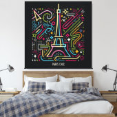 Paris Chic Vibes #5 Canvas Afdruk (Insitu (Slaapkamer))