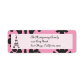 Paris Chique retouradreslabel Etiket (Voorkant)