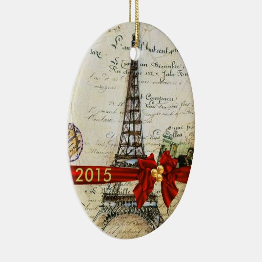  PARIS CHRISTMAS Ornament CUSTOM CHIC 2015 (Rechts)