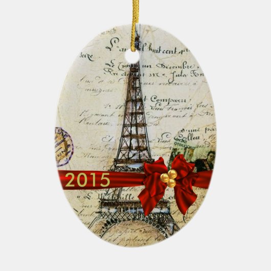  PARIS CHRISTMAS Ornament CUSTOM CHIC 2015 (Voorkant)