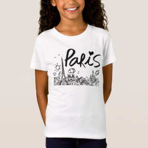 Paris City Doodle T-shirt