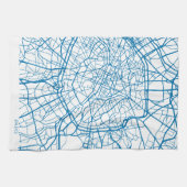 Paris City Map Kitchen Towel Theedoek (Horizontaal)