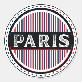 Paris City Pride Embleem – Franse identiteit Ronde Sticker