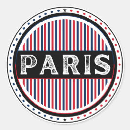 Paris City Pride Emblem – French Identity Ronde Sticker