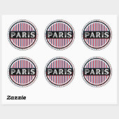 Paris City Pride Emblem – French Identity Ronde Sticker (Vel)