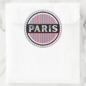 Paris City Pride Emblem – French Identity Ronde Sticker (Tas)