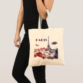 Paris City Skyline Eifel Tower Travel Frankrijk Tote Bag (Voorkant (product))