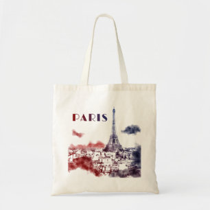 Paris City Skyline Eifel Tower Travel Frankrijk Tote Bag