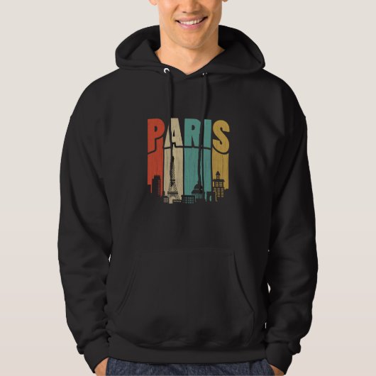 Paris City Skyline Hoodie (Voorkant)