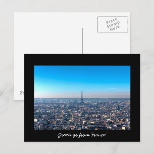 Paris Cityscape Briefkaart (Voorkant / Achterkant)