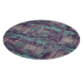 Paris Cityscape in aqua  ontwerp Snijplank (Hoek)