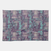 Paris Cityscape in aqua  ontwerp Theedoek (Horizontaal)