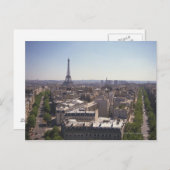 Paris cityscape, Parijs, Frankrijk Briefkaart (Voorkant / Achterkant)