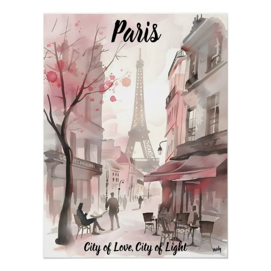 París: Ciudad del Amor y la Luz Perfect Poster (Voorkant)