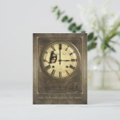 Paris Clock die Gepersonaliseerd Briefkaart bekijk (Staand voorkant)