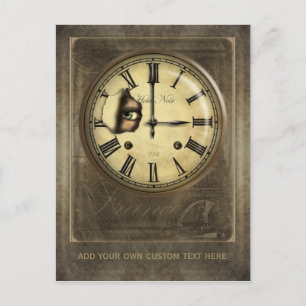 Paris Clock die Gepersonaliseerd Briefkaart bekijk