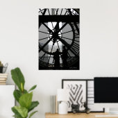 Paris Clock Poster (Thuiskantoor)