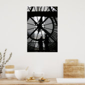 Paris Clock Poster (Keuken)