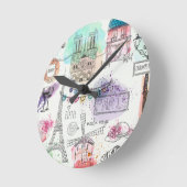 Paris Clock Ronde Klok (Hoek)