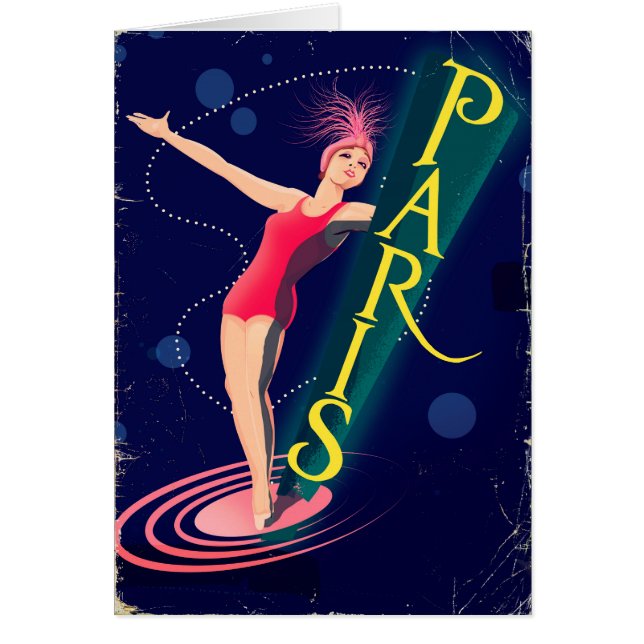 Paris Club vintage reisposter (Voorkant)