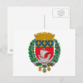 Paris Coat of Arms Briefkaart (Voorkant / Achterkant)