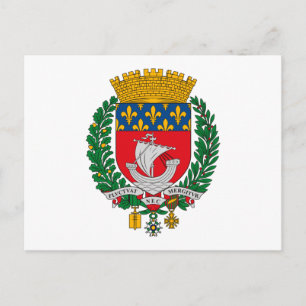 Paris Coat of Arms Briefkaart