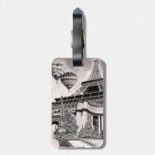 Paris Collage Bagagelabel (Achterkant verticaal)