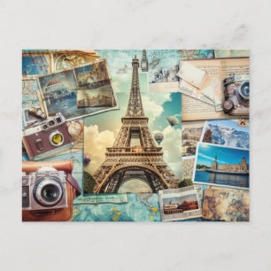 Paris Collage Briefkaart
