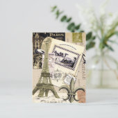  Paris Collage...briefkaart Briefkaart (Staand voorkant)