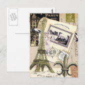  Paris Collage...briefkaart Briefkaart (Voorkant / Achterkant)