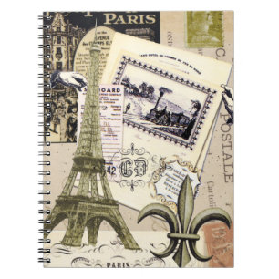  Paris Collage...notitieboek Notitieboek