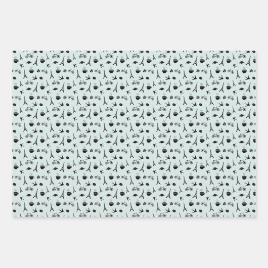 Paris Coordinating Pattern Inpakpapier Vel (Voorkant)