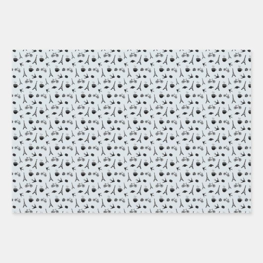 Paris Coordinating Pattern Inpakpapier Vel (Voorkant)