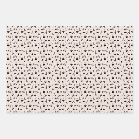 Paris Coordinating Pattern Inpakpapier Vel (Voorkant)