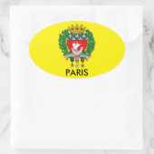 Paris Crest Ovale Sticker (Tas)
