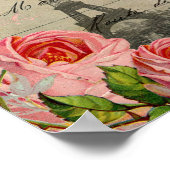 Paris Crow Wereldbol Frans Briefkaart Roos Art Pri Poster (Hoek)