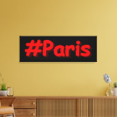 "#Paris" Cute Design. Bestel nu Canvas Afdruk (Insitu (Woonkamer))