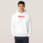"#Paris" Cute Design. Bestel nu Hoodie (Voorkant volledig)
