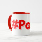 "#Paris" Cute Design. Bestel nu Mok (Voorkant links)